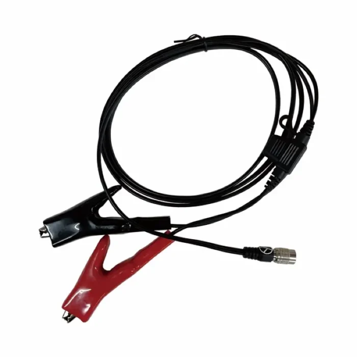 Claytis Spectra Precision Focus 30 12V Battery Clip to 6-pins Lemo Connetor Power Cable Replacement for Spectra Precision Focus 30 3