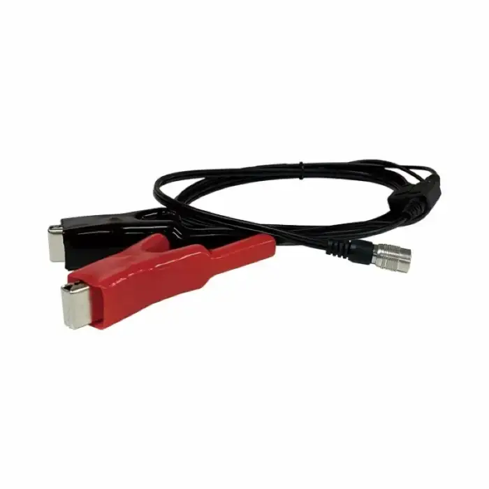 Claytis Spectra Precision Focus 50 12V Battery Clip to 6-pins Lemo Connetor Power Cable Replacement for Spectra Precision Focus 50 4