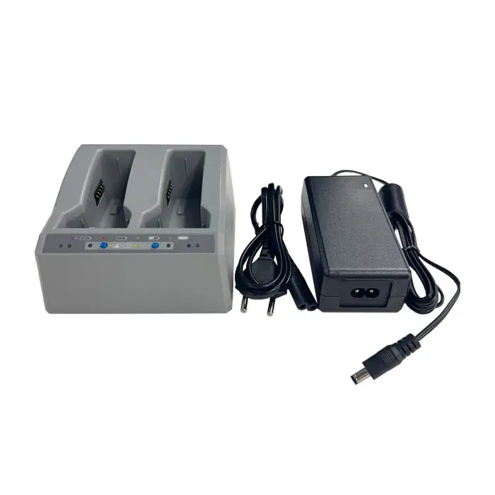 Claytis Trimble R4 Dual Slot Universal Battery Charger with Power Adapter Replacement for Trimble R4 3 Claytis Trimble R4 Dual Slot Universal Battery Charger with Power Adapter Replacement for Trimble R4 3