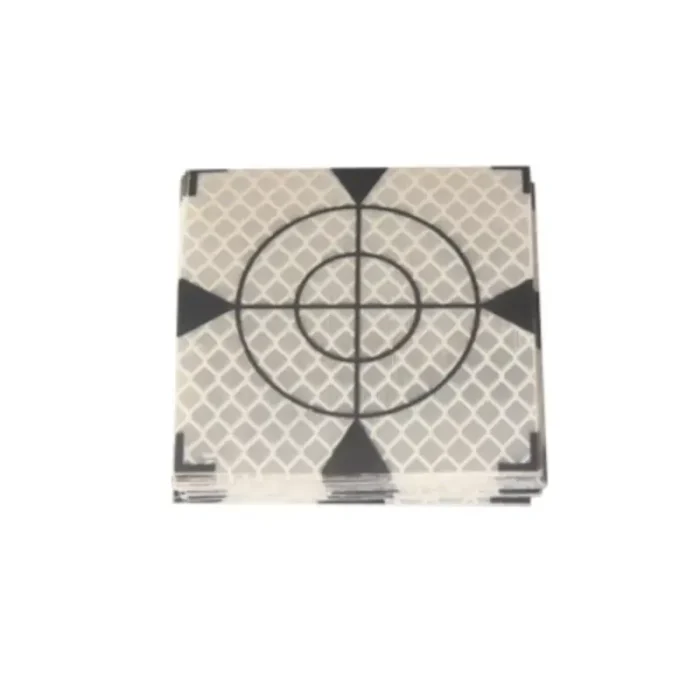 Claytis Survey Targets Pack of 20 White with Arrow (50x50mm) Reflective Survey Targets 3